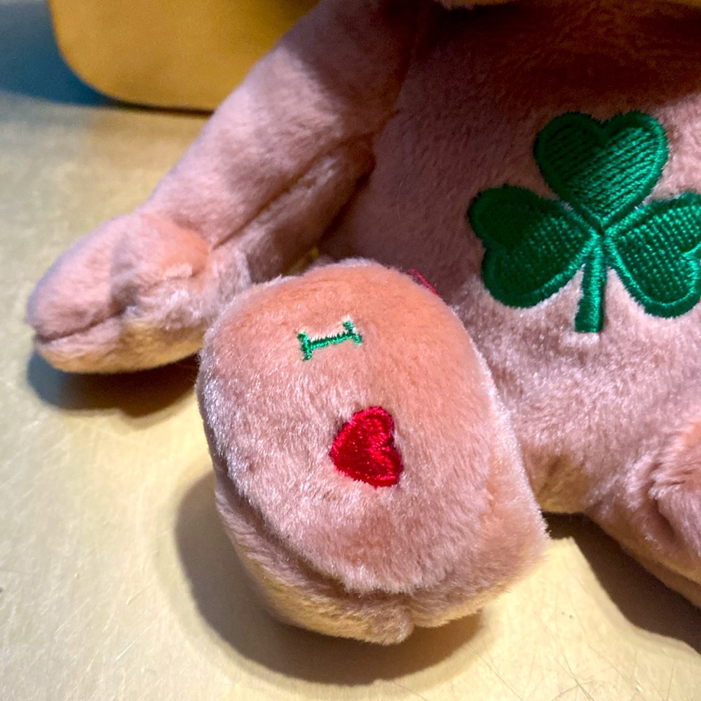 I Love Ireland Teddy Bear Plush Imported Dublin Ireland Carrol’s Irish Gifts 8” - Picture 4 of 15